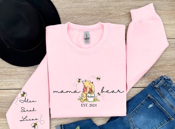 Personalized Mama Bear Winnie The Pooh Sweatshirt… - image 3