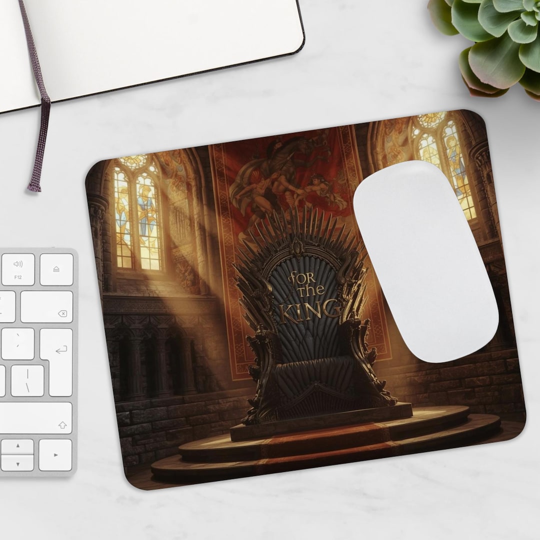 Throne Room 'for the King' Mouse Pad | Fantasy Castle Gaming Desk Mat ...