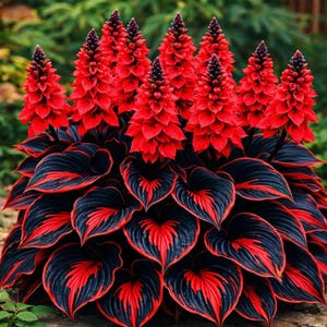 Blood of God Hosta - Etsy
