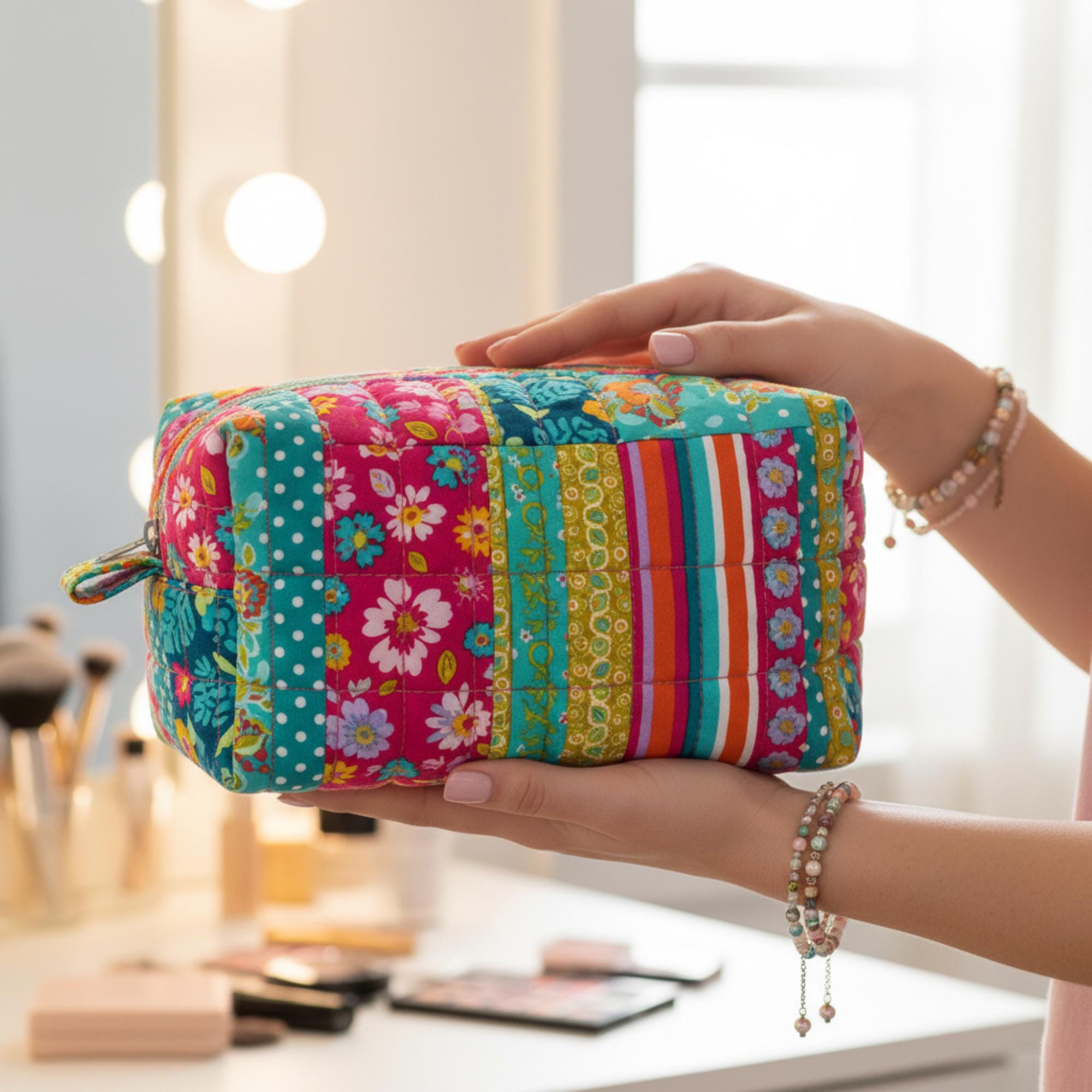 Makeup Bag Sewing Pattern | Cosmetic Pouch DIY Tutorial (digital ...
