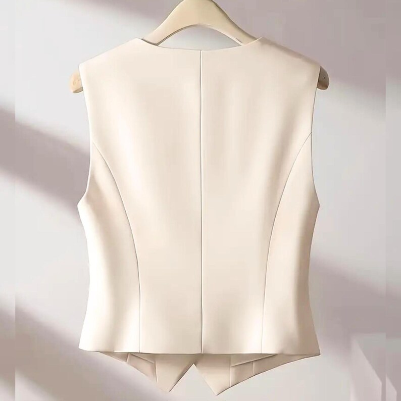 Women’s Cropped Vest Sewing Pattern PDF | V-neck Waistcoat DIY ...