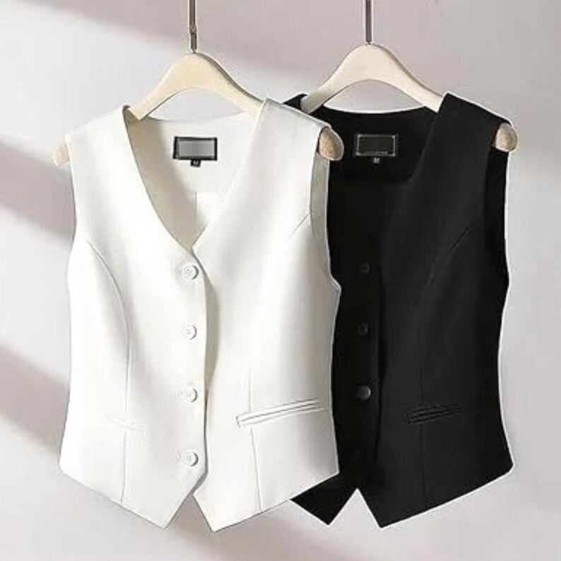 Women’s Cropped Vest Sewing Pattern PDF | V-neck Waistcoat DIY ...