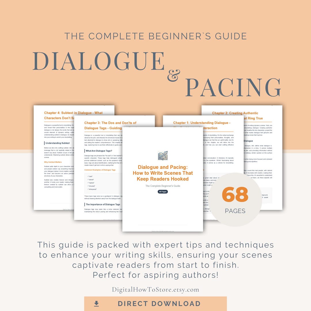 68-page Guide to Dialogue and Pacing: Write Scenes That Keep Readers ...
