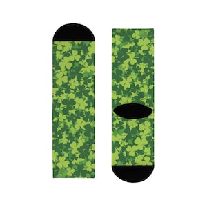Calcetines con estampado de trébol verde / Calcetines con trébol del Día de San Patricio