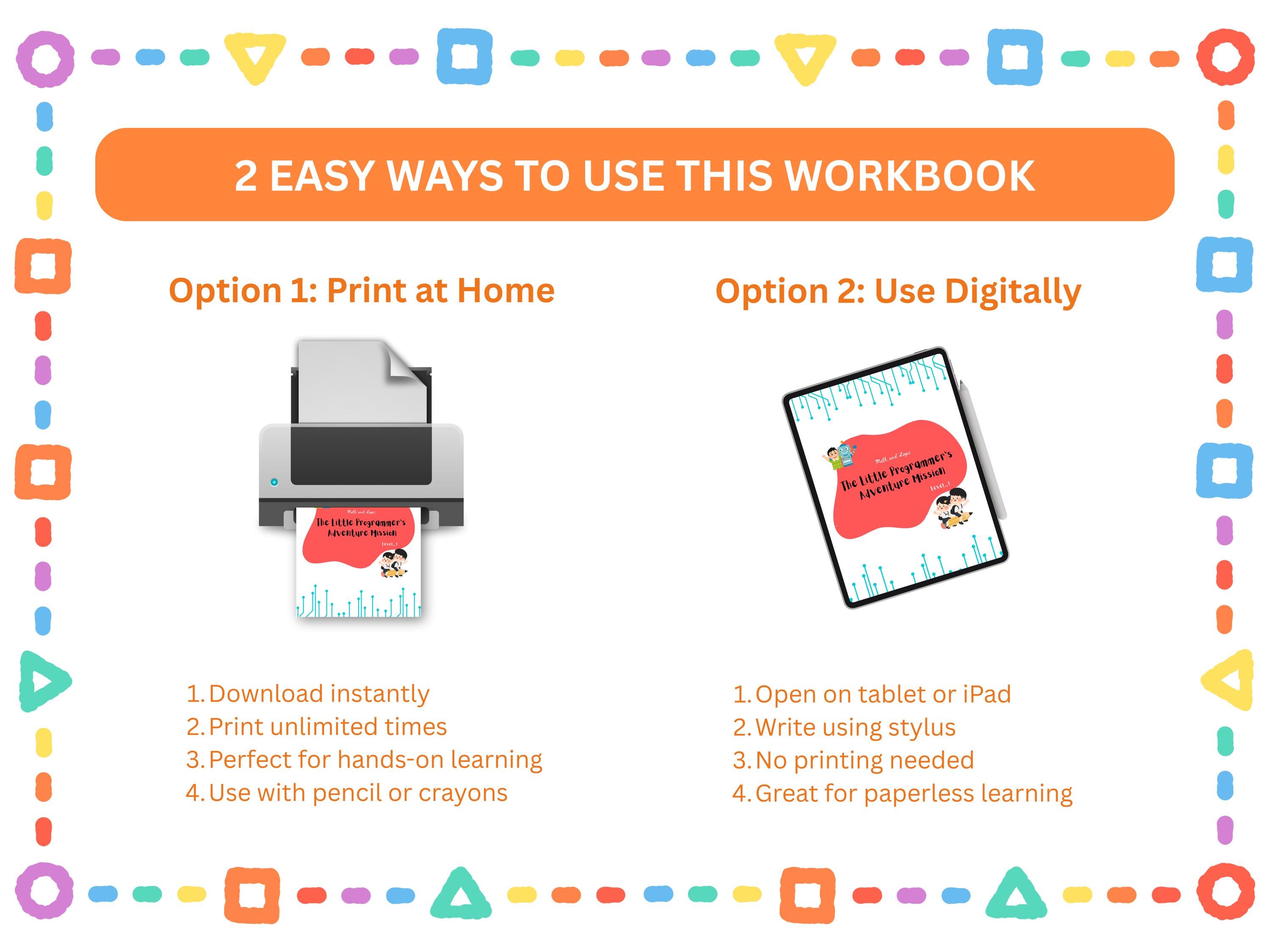 Kids Coding Worksheet Level 1 | Beginner STEM Activity, Ages 4-7 ...