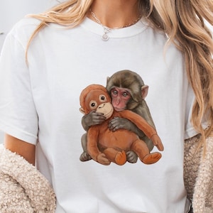 Comfort Colors Baby Punch Monkey Shirt, Monkey Puppet Tee