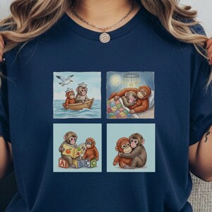 Comfort Colors Baby Punch Monkey Shirt, Monkey Puppet Tee