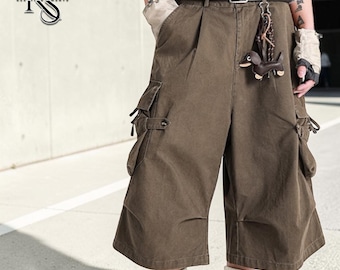 Cropped Cargo Pants | Big Pocket Retro Fit | Street Wear | Casual Summer Look