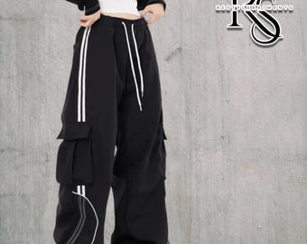 Baggy Cargo Pants | Casual Wide Leg Joggers | Modern Y2K Streetwear