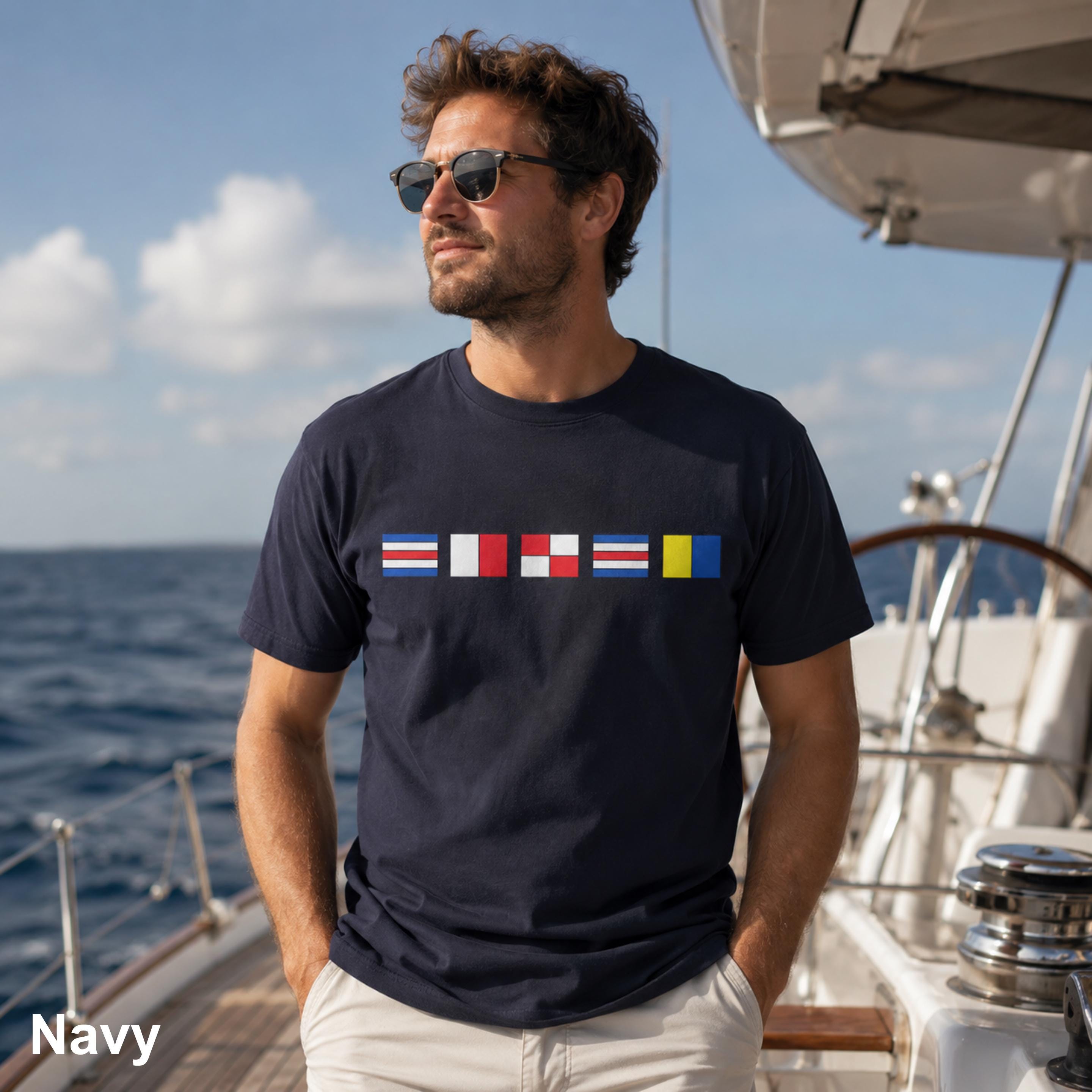 Nautical Flags T Shirt - Etsy