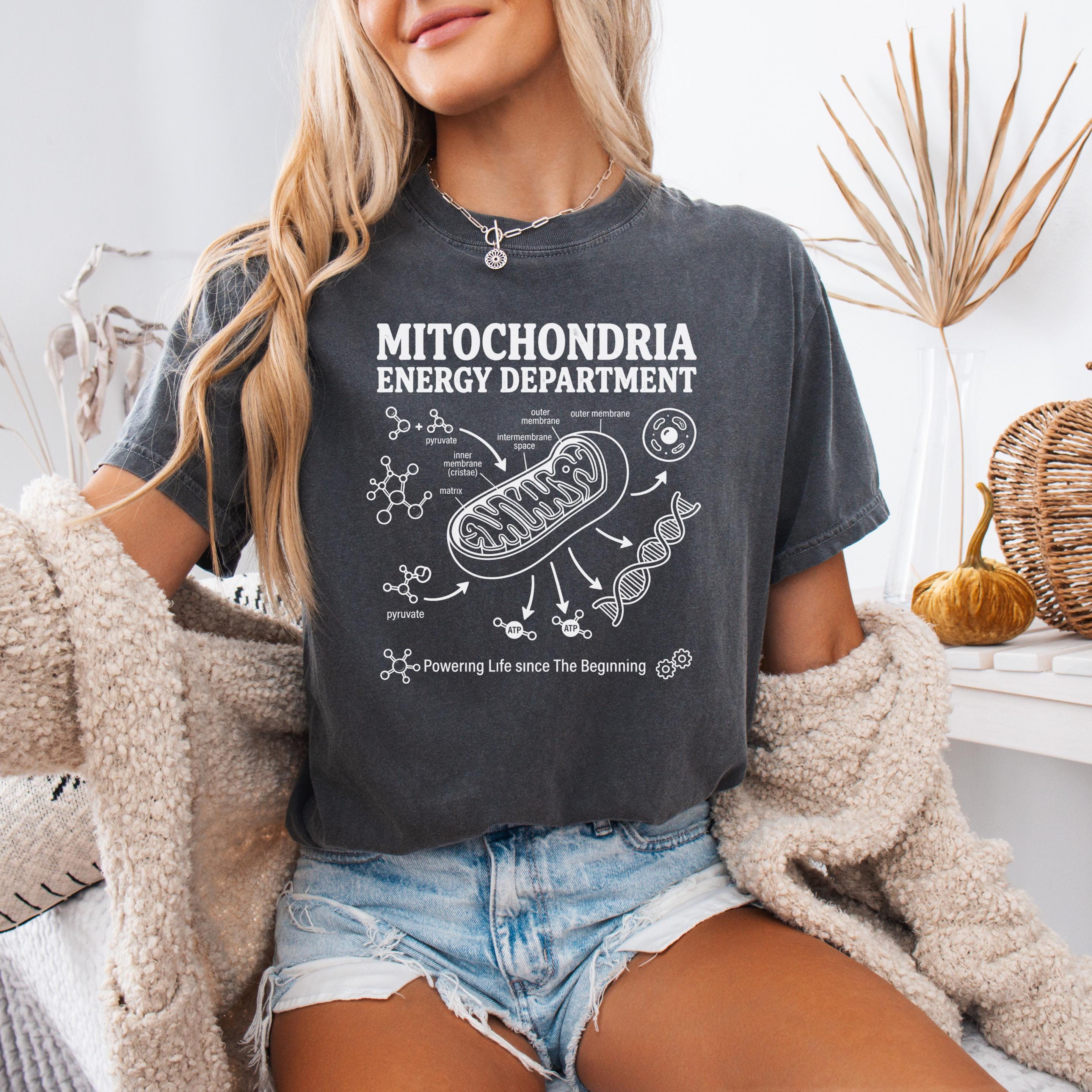 Lab Geek Biology Shirt Mitochondria Cell Diagram Tee Retro Y2K