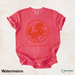 1966 2026 Year Of The Fire Horse Shirt, Chinese Zodiac Horse Tee, Lunar New Year Gift, Red Horse Graphic 60th Birthday T-Shirt image 12