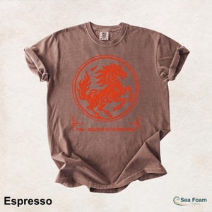 1966 2026 Year Of The Fire Horse Shirt, Chinese Zodiac Horse Tee, Lunar New Year Gift, Red Horse Graphic 60th Birthday T-Shirt image 8