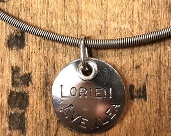 Sterling Name Charm