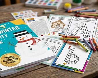 Activités de développement pour les enfants | 5 cahiers d'activités imprimables | Tracé en majuscules et minuscules, labyrinthes, feuilles de travail de printemps et d'été