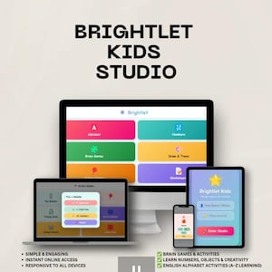 Brightletキッズ学習アプリ｜子供向け英語｜フォニックス算数ゲーム（デジタルアクティビティ）