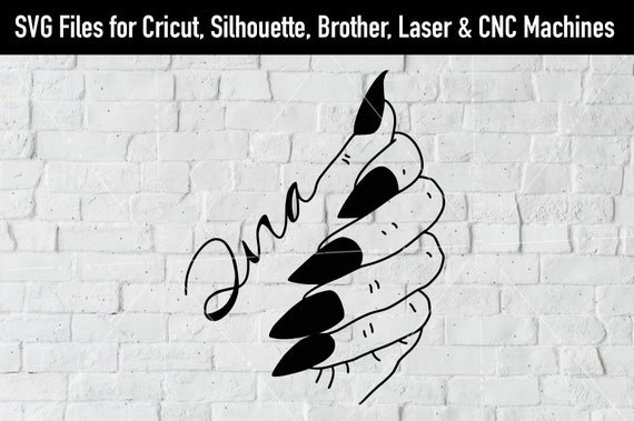Download Diva Nails SVG cut file Gypsy svg beauty svg wall vinyl ...
