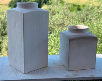 Modello per stampo in gesso a colata - Vasi/bottiglia base quadrata
