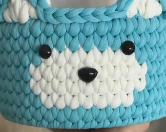 Cestas de almacenamiento con diseños de animales adorables: oso, zorro, abeja y conejo / Regalo para el Día de la Madre / Organizador para la habitación infantil / Cesta para guardar juguetes en la guardería