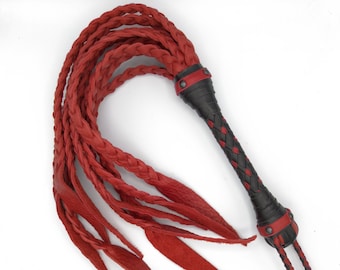 Flat Braided Cat-o-Nine Style Flogger – Adult Kink Toy