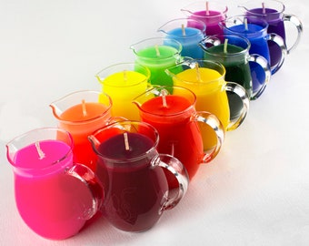 Rainbow & Pride Flag Candle Sets - Kinky Wax Play Pitcher Candles