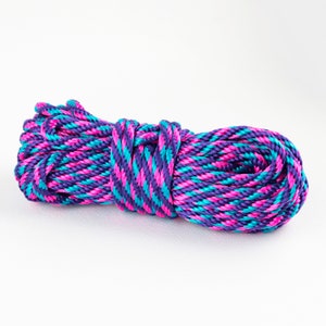 30ft Bondage Rope - 1/4in 6mm Solid Braid MFP - Soft  - For Shibari - Single or Bulk
