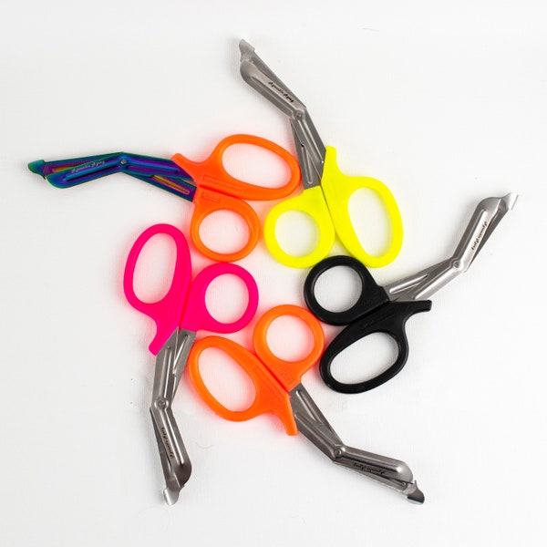 Safety Scissors - EMT Shears - Safety Shears - Trauma Shears - Rope Scissors - Bent tip