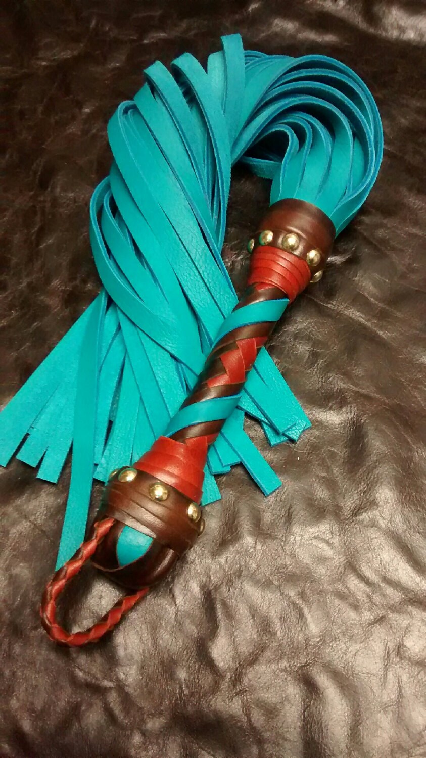 BDSM Flogger leather whip Adult Kink Toy Custom Leather Etsy