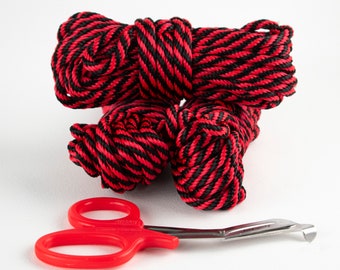 Beginners Rope Bondage Kit (90ft! and Shears) for Shibari 6mm 1/4in Synthetic MFP Bondage Rope