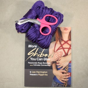 Beginners Rope Bondage Kit 90ft Shears for Shibari or Suspension 6mm 1/4 Synthetic MFP Bondage Rope image 9