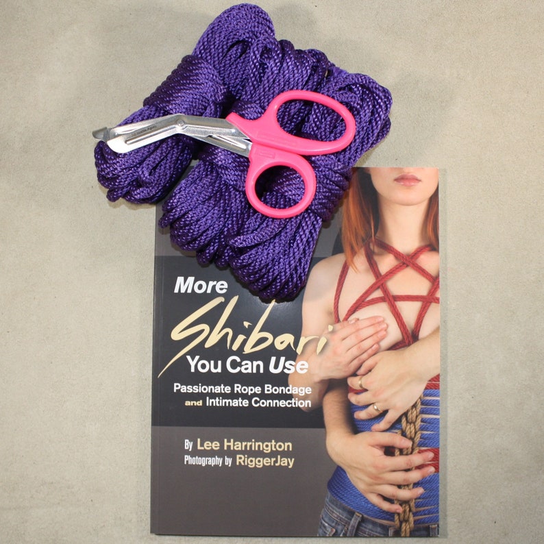 Beginners Rope Bondage Kit 90ft Shears for Shibari or Suspension 6mm 1/4 Synthetic MFP Bondage Rope image 9