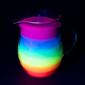 Rainbow in a Jar Wax Play Candle Low Temp Kink candles Unscented Bondage Candle Pitcher Candle image 5