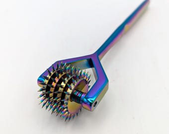 Ruota Wartenberg – Rullo a girandola – Argento lucido o arcobaleno!