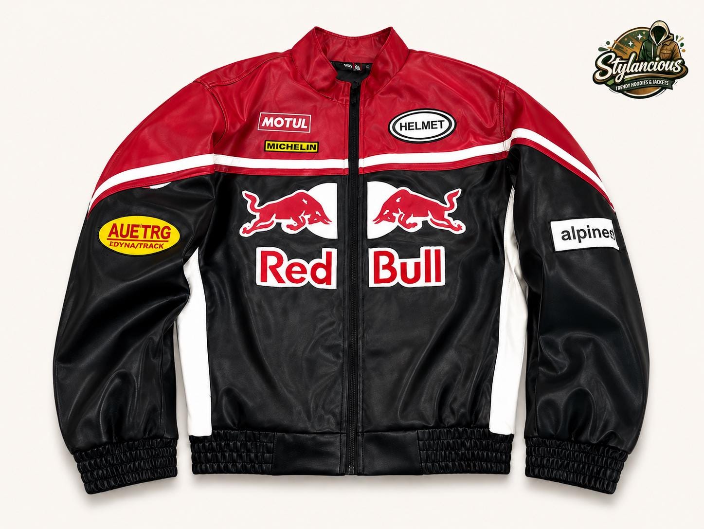 Red bull racing leather jacket - Etsy 日本