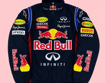 Giacca da corsa vintage Red Bull: Bomber Infiniti F1 Motorsport