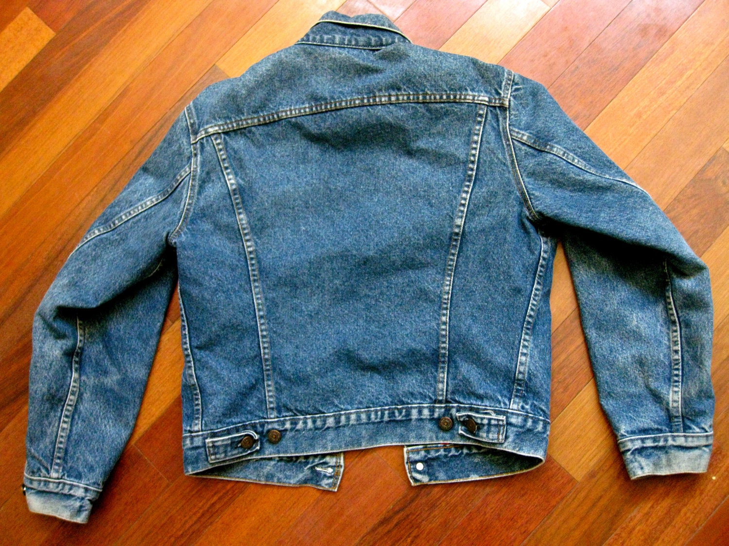 Vintage Levi's Flannel Lined Denim Jacket Made in USA Etsy