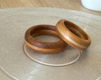 Wooden ring, handmade wedding rings, engagement rings, Woodart, sustainable