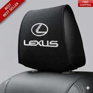 Pokrowce na zagłówki i poduszki do foteli samochodowych Lexus – stylowe akcesoria upominkowe Lexus z emblematem wewnętrznym