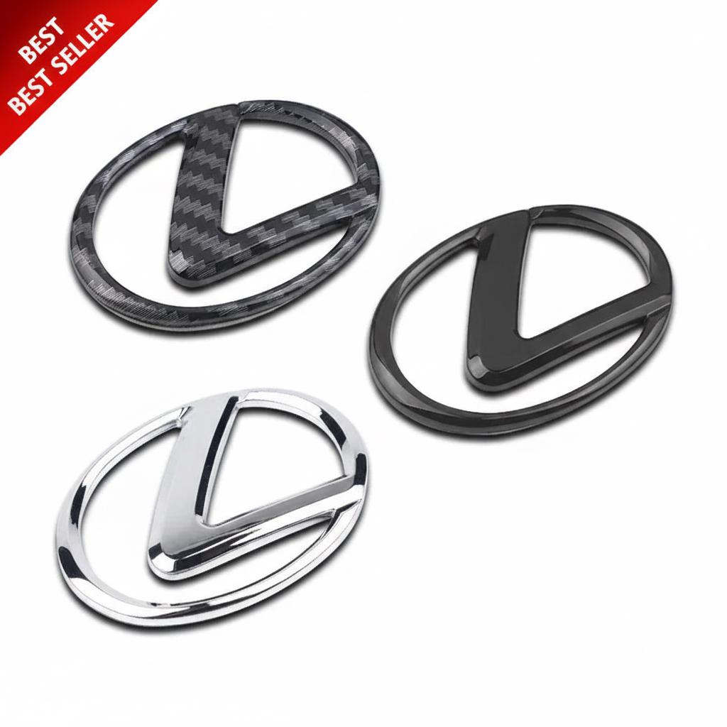 thumbnail image 2 of Pair Of Lexus Sport Racing Decal Stickers - White - Performance/Custom Emblem Logo 2 of 4