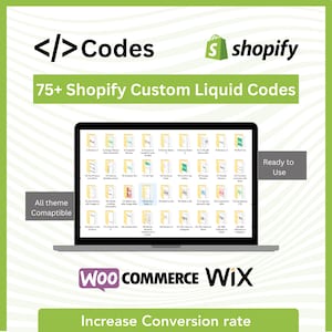75+ Shopify Custom Liquid HTML Code Snippets | All Themes (Digital Download)