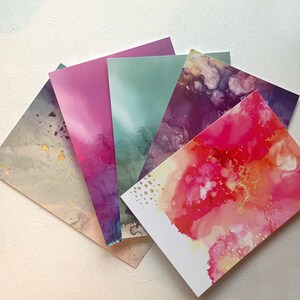 Fluid Art Postkarten (5 erpackt)