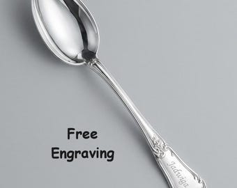 Taufe Geschenk Personalisierte Silber Baby Löffel 925, 12g Gravur Andenken