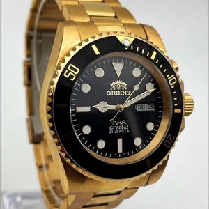 Vintage Orient AAA Crystal 21 Jewels "Submariner" Style Automatic Men’s Watch