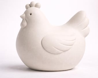 Escultura de gallina estilizada / Archivo digital CNC e impresión 3D (STL, OBJ, 3MF)