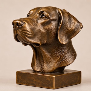 Modèle 3D d'un buste de Labrador Retriever | Fichiers CNC et impression 3D (stl, fbx, obj)