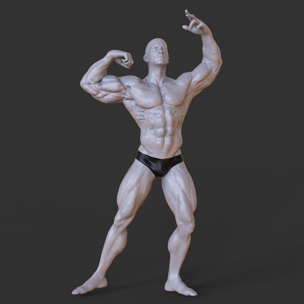 Bodybuilder's figure - Etsy 日本
