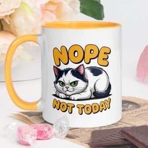 Grumpy Cat-mok – nee, niet vandaag koffiekop, introvert cadeau
