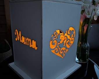 Personalized Wooden Lantern, Custom Name Gift, Handmade Lantern, Holds Up to 4 Candles, Home Decor