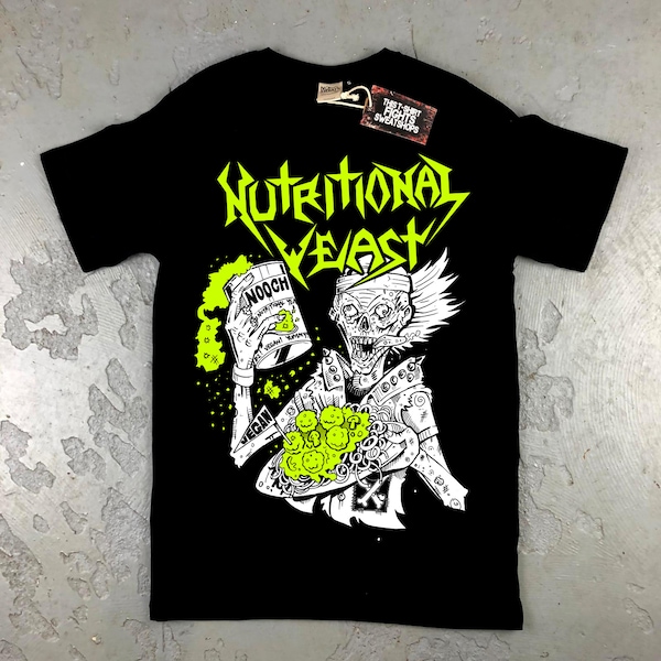 Nutritional yeast Municipal waste homage animal rights vegan animal rights shirt punk