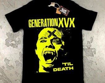Camisa vegana de borde recto GENERATION XVX estilo punk